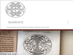 Sites similar to memofonte.it