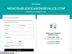 Sites similar to memorableoccasionsbyalice.com