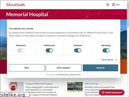 Sites similar to memorialhospitalnh.org