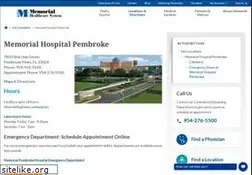 Sites similar to memorialpembroke.com