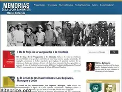 Sites similar to memoriasdelaluchasandinista.org