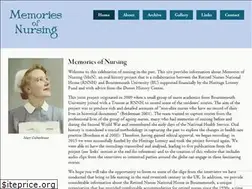 Sites similar to memoriesofnursing.uk