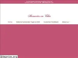 Sites similar to memoriesonvideo.co.uk
