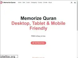 Sites similar to memorizequran.app