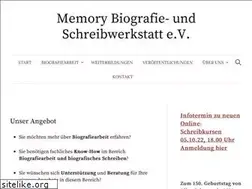 Sites similar to memory-schreibwerkstatt.de