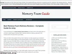 Sites similar to memoryfoamguide.net