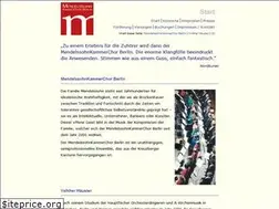 Sites similar to mendelssohnkammerchorberlin.de