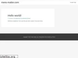 Sites similar to mens-matter.com
