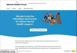 Sites similar to mentalhealthforum.net