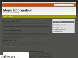 Sites similar to menu-information.com
