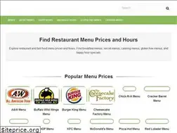 Sites similar to menu-price.net