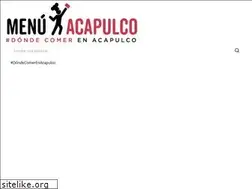 Sites similar to menuacapulco.com