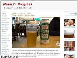 Sites similar to menuinprogress.com