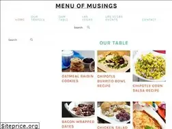Sites similar to menuofmusings.com