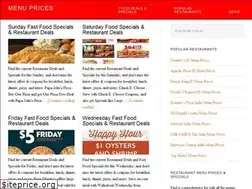 Sites similar to menuprices.net