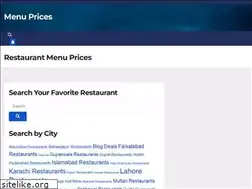 Sites similar to menuprices.pk