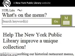 Sites similar to menus.nypl.org