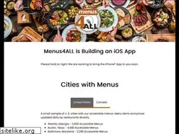 Sites similar to menus4all.com