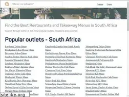 Sites similar to menusonline.co.za