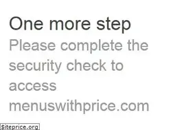 Sites similar to menuswithprice.com
