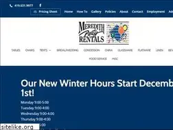 Sites similar to meredithpartyrentals.com