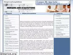 Sites similar to mergersandacquisitions.in