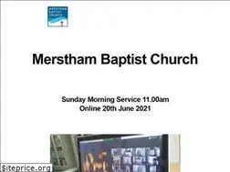 Sites similar to mersthambaptistchurch.co.uk