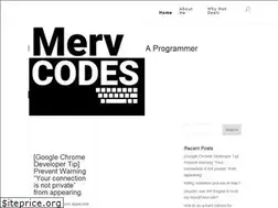 Sites similar to mervcodes.com