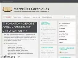 Sites similar to merveillescoraniques.net