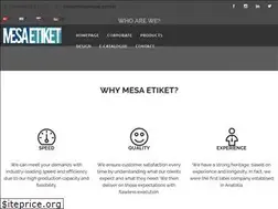 Sites similar to mesaetiket.com.tr