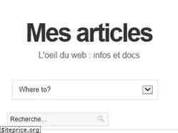 Sites similar to mesarticles.be