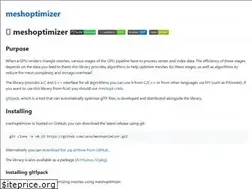 Sites similar to meshoptimizer.org