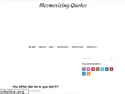Sites similar to mesmerizingquotes.com