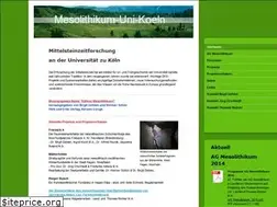 Sites similar to mesolithikum-uni-koeln.com