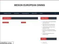 Sites similar to mesoneuropeandining.com
