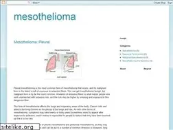 Sites similar to mesotheliomablogs2011.blogspot.com