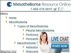 Sites similar to mesotheliomasymptoms.com