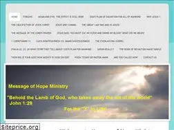 Sites similar to messageofhopeministry.org