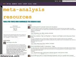Sites similar to meta-analysis.ning.com