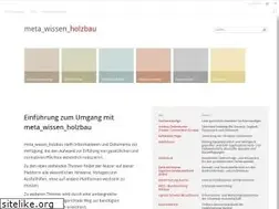 Sites similar to meta-wissen-holzbau.at