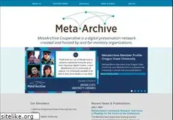 Sites similar to metaarchive.org
