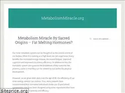 Sites similar to metabolismmiracle.org