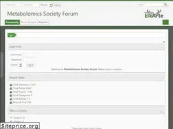 Sites similar to metabolomics-forum.com
