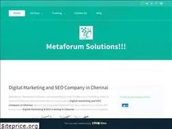 Sites similar to metaforumsolutions.in