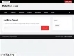 Sites similar to metal-reference.com