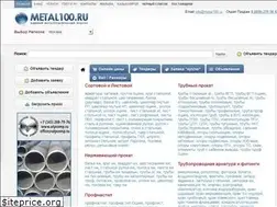 Sites similar to metal100.ru