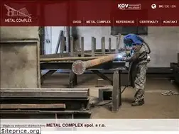 Sites similar to metalcomplex.sk