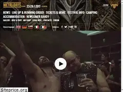 Sites similar to metaldays.net