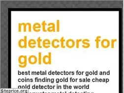 Sites similar to metaldetectorsforgold.net