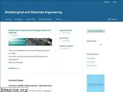 Sites similar to metall-mater-eng.com